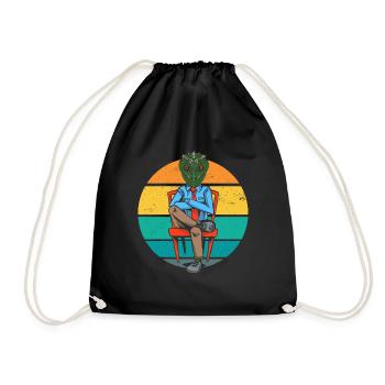Reptiloid Lizard Man Extraterrestrial Conspiracy - Drawstring Bag - black - Front