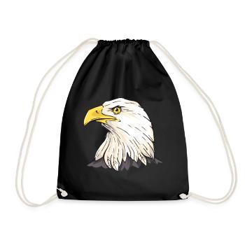 Aigle Fauconnier Chasse à tête blanche Fauconneur - Sac de sport léger - noir - Devant
