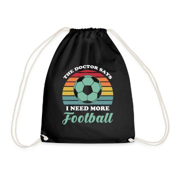 Football - Sac de sport léger - noir - Devant