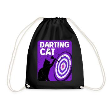 Dartspieler Chat - Sac de sport léger - noir - Devant