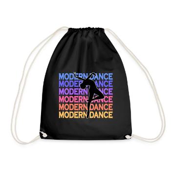 Modern dance gift - Drawstring Bag - black - Front