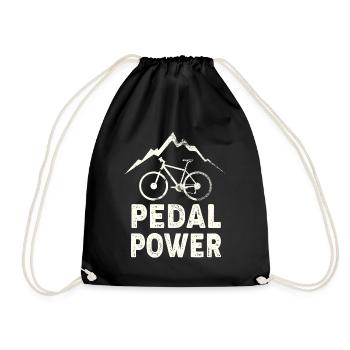 Hobby Biker Passion Pedal Power bike bike - Drawstring Bag - black - Front