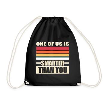 One of us is smarter than you Barres Vintage - Sac de sport léger - noir - Devant