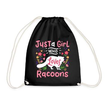 Ratons laveurs Amoureux des ratons laveurs - Sac de sport léger - noir - Devant