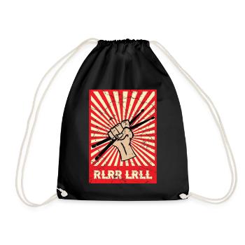 Batteur Drum Sticks - Sac de sport léger - noir - Devant