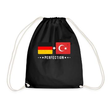 Turquie Allemagne Drapeau - Sac de sport léger - noir - Devant