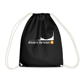 Bitcoin cours Bitcoin Is The Future Bitcoin Button - Sac de sport léger - noir - Devant