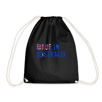 Drapeau australien Vintage - Sac de sport léger - noir - Devant