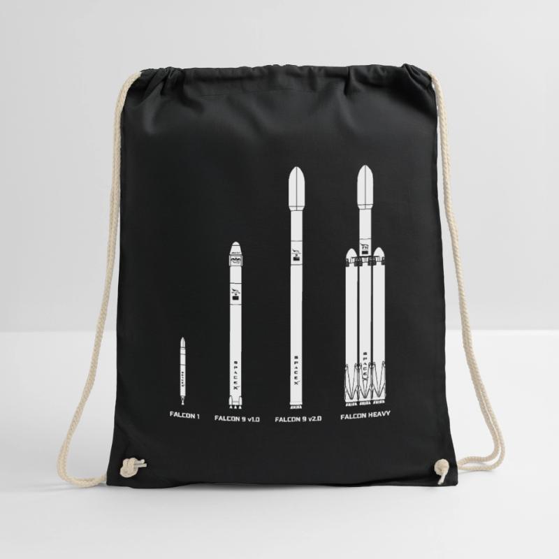 Falcon Rocket Evolution Drawstring Bag