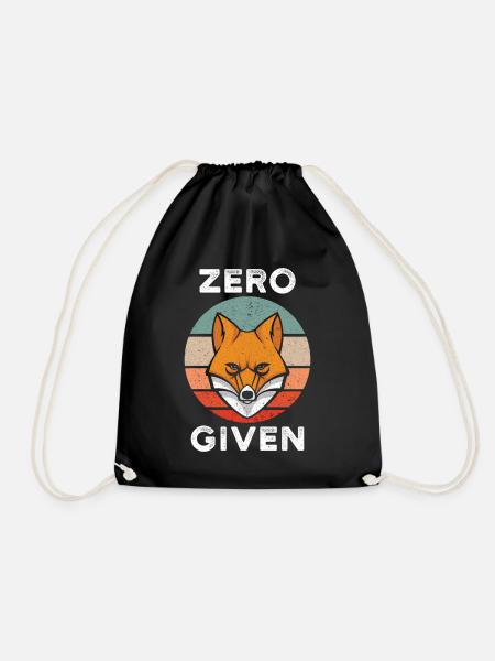 Zero Fox Given - Turnbeutel - Schwarz