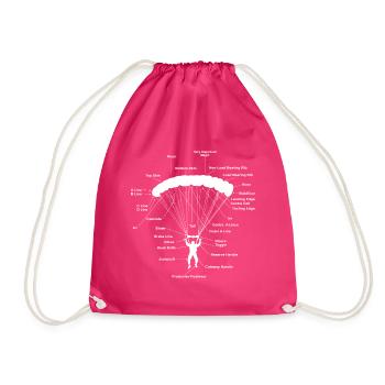 Parachute Anatomy Magic Skydiving Paraglider - Turnbeutel - Fuchsia - Vorne
