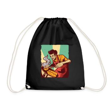 Barbecue homme Barbecue - Sac de sport léger - noir - Devant