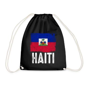 Haïti vacances drapeau Haïti - Sac de sport léger - noir - Devant