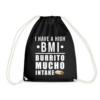 burrito - Drawstring Bag - black - Front