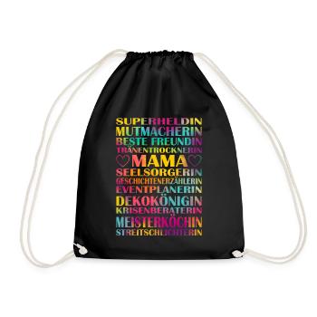 Fête des Mères - Sac de sport léger - noir - Devant
