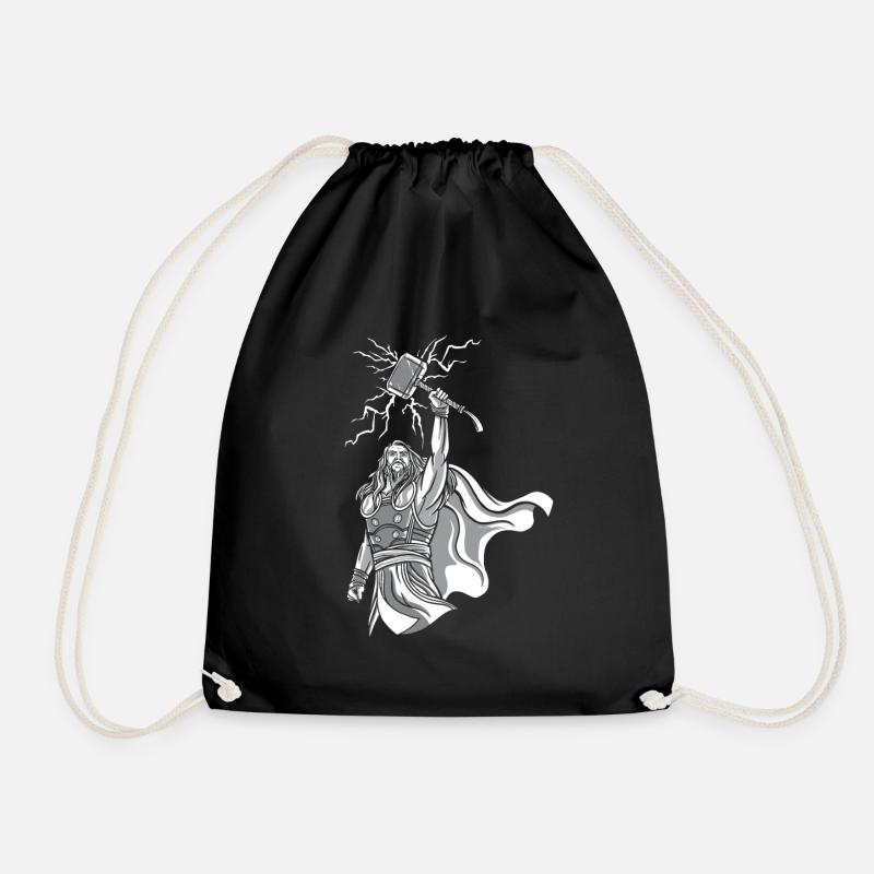 Odin Vikings Valhalla Vikinger Hammer Thor Odin - Sac de sport léger - noir