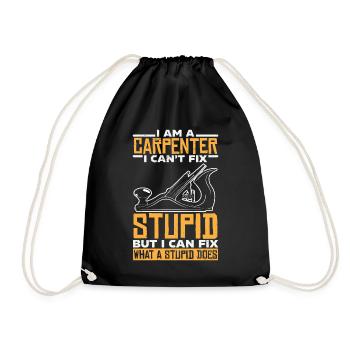Menuisiers - Sac de sport léger - noir - Devant