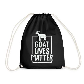 Goat Lives Matter - Sac de sport léger - noir - Devant