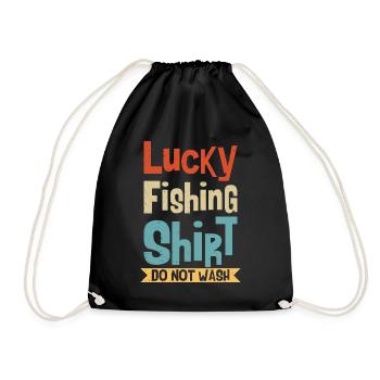 Lucky Fishing Shirt Do Not Wash - Pêche Pêche - Sac de sport léger - noir - Devant
