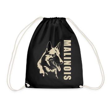 Malinois - Drawstring Bag - black - Front