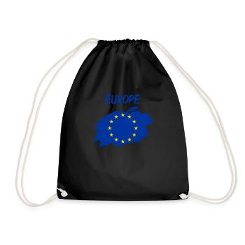 Europe EU European Union - Drawstring Bag - black - Front