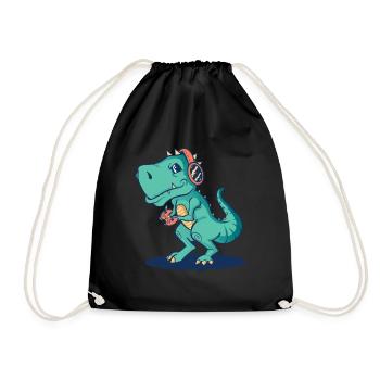 DinosaureS dinosaures T-rex Trex Tyrannosaurus dinosaure - Sac de sport léger - noir - Devant