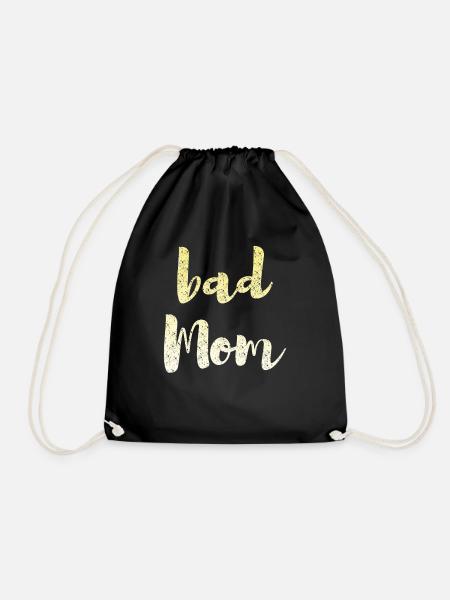 bad mom - Turnbeutel - Schwarz