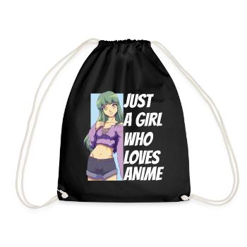 Anime Japanese Otaku Anime Lovers - Drawstring Bag - black - Front