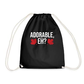 Canada Day Canada Maple Leaf Canadian - Drawstring Bag - black - Front
