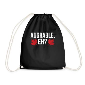 Canada Canada Day Maple Leaf Canadian - Drawstring Bag - black - Front