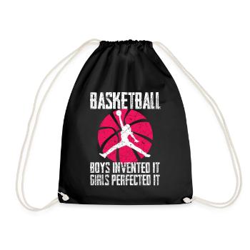 Basketball Girls - Drawstring Bag - black - Front