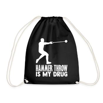 Le lancer de marteau est mon idée d’athlétisme - Sac de sport léger - noir - Devant