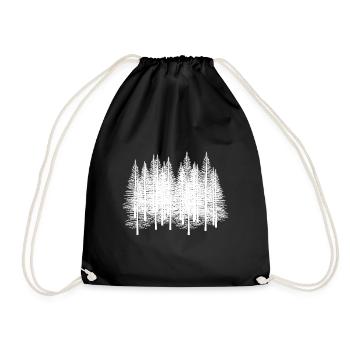 Forêts Forêt Forêt Idée Cadeau Camping - Sac de sport léger - noir - Devant