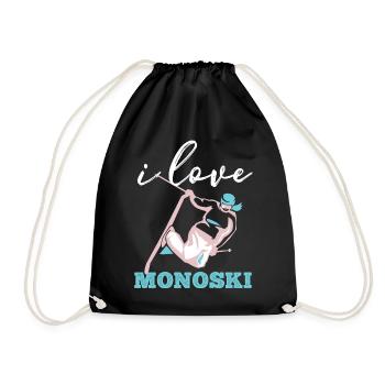 Monoski Idée cadeau Cadeau Monoski Monoski Monosk - Sac de sport léger - noir - Devant