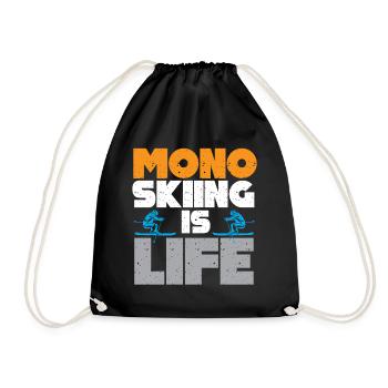Monoski Idée cadeau Cadeau Monoski Monoski Monosk - Sac de sport léger - noir - Devant