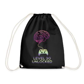 30th birthday level 30 unlocked 30 years 1991 - Sac de sport léger - noir - Devant