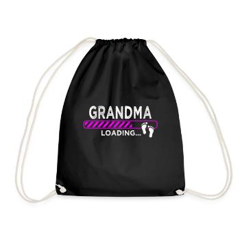 Grandma Loading - Turnbeutel - Schwarz - Vorne
