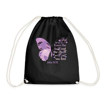 Religion biblique chrétienne - Sac de sport léger - noir - Devant