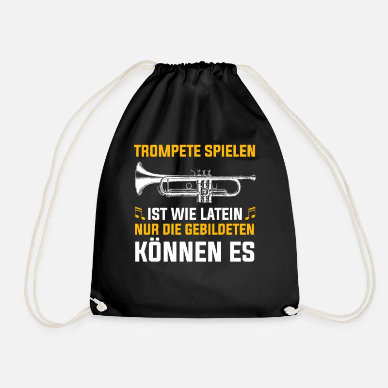 Trompete Trompeter Orchester Blaskapelle - Turnbeutel - Schwarz