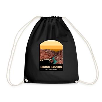 Grand Canyon - Drawstring Bag - black - Front