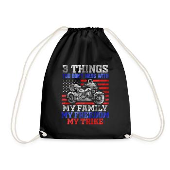 3 Choses que vous ne messes avec Freedom Family Trike - Sac de sport léger - noir - Devant