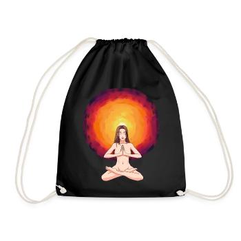 Shaman Hypnosis Vision Hallucination Enlightenment - Drawstring Bag - black - Front