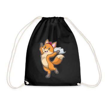 Fuchs Braut Schleier Hochzeit - Turnbeutel - Schwarz - Vorne