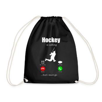 Icehocke puck cadeau hockey hockey floorball - Sac de sport léger - noir - Devant