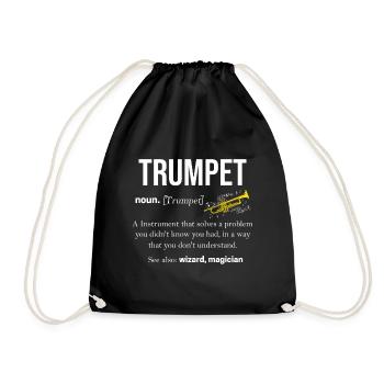 Trompette Instrument de musique Fasnacht Musique musique - Sac de sport léger - noir - Devant