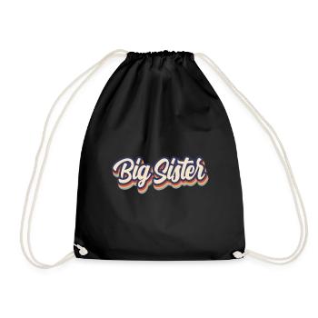 Big Sister Vintage Colors - Sac de sport léger - noir - Devant