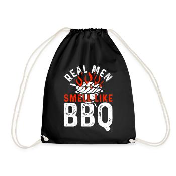 Grilling BBQ Grill Master Barbecue Gift - Drawstring Bag - black - Front