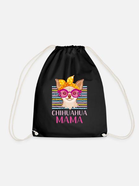 Chihuahua Mama - Turnbeutel - Schwarz