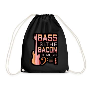 Bass is the Bacon of Music - Sac de sport léger - noir - Devant
