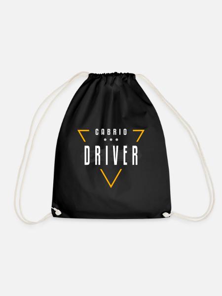 Cabrio Driver Streetwear - Turnbeutel - Schwarz